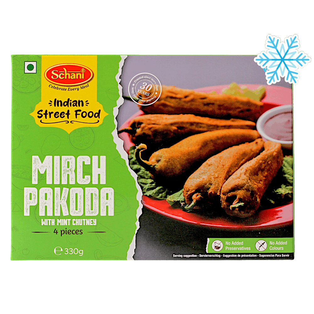 Schani - 330g (Gefroren) Mirchi Pakora (mit Minz Chutney) 4 Stück