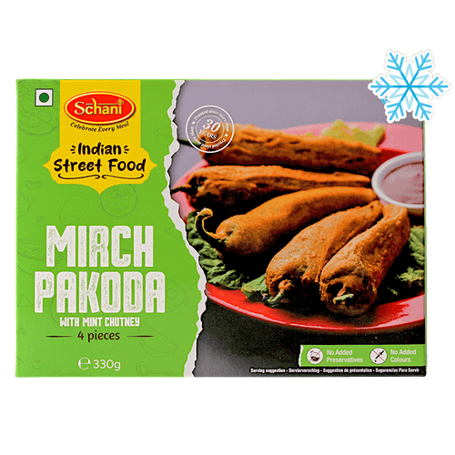 Schani - 330g (Gefroren) Mirchi Pakora (mit Minz Chutney) 4 Stück