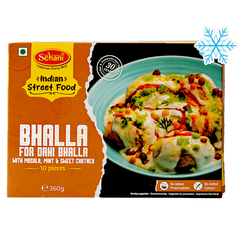 Schani - 360g (Frozen) Dahi Bhalla (with Masala, mint & sweet chutney) 10 pieces