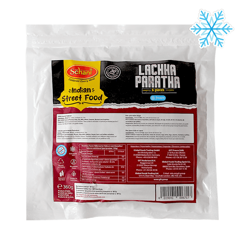 Schani - 360g (Frozen) Lachha Paratha 6 pieces