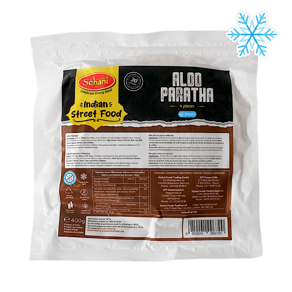Schani - 400g (Frozen) Aloo Paratha 4 pieces
