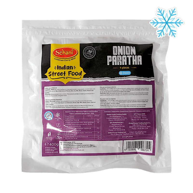 Schani - 400g (Frozen) Onion Paratha 4 pieces