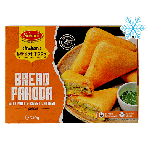 Schani - 540g (Gefroren) Brot Pakora (mit Minz & Süß Chutney) 4 Stück