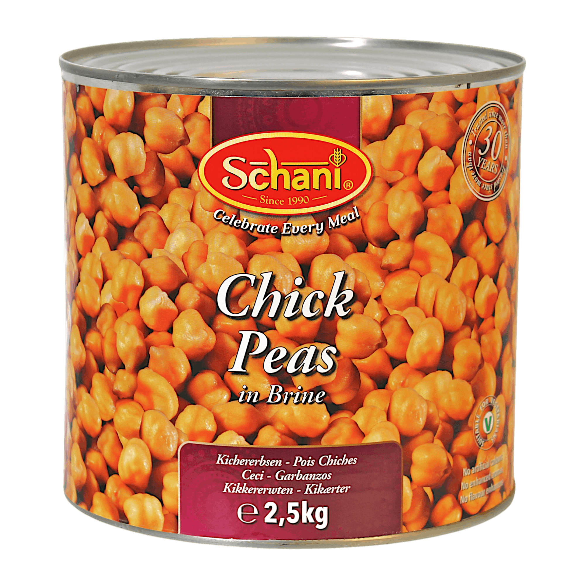 Schani - 1.5kg Boiled Chickpeas (Kabuli Chana)