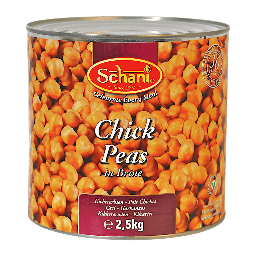 Schani - 1.5kg Gekochte Kichererbsen (Kabuli Chana)