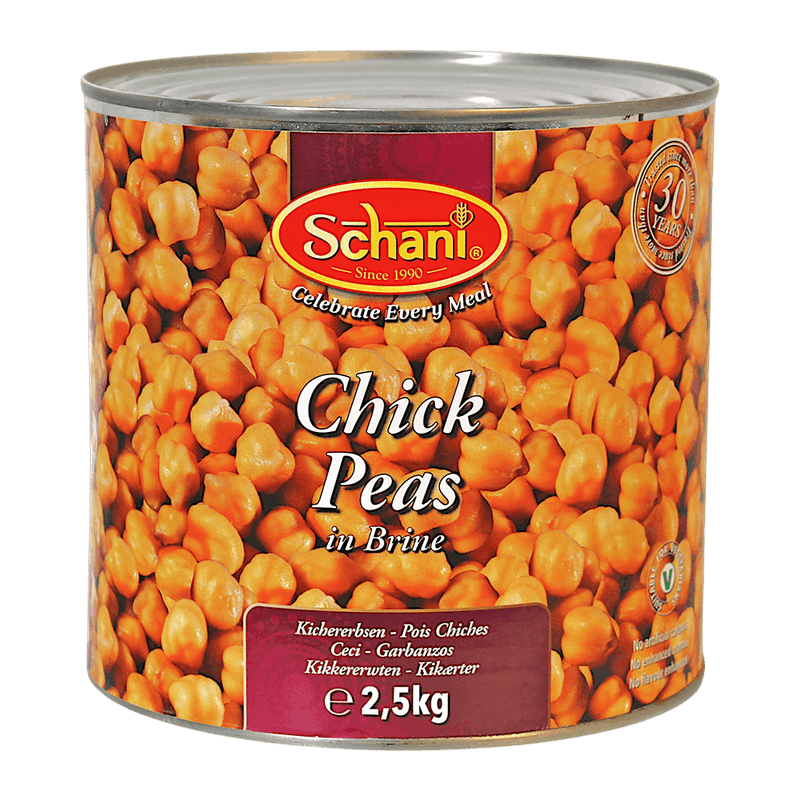 Schani - 1.5kg Gekochte Kichererbsen (Kabuli Chana)