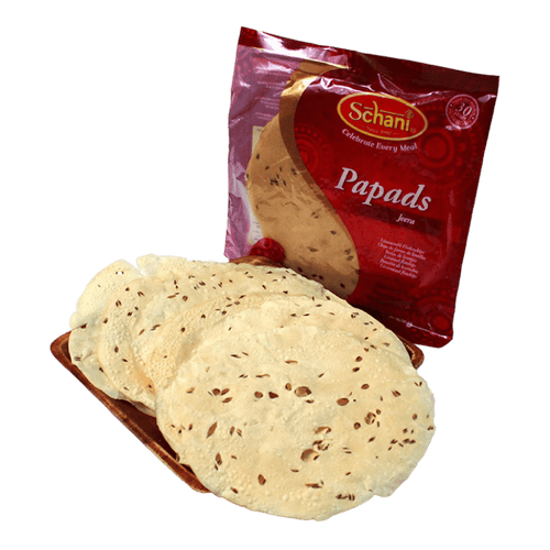 Schani - (Best Before 01/01/2026)  200g Papadums Jeera 7"