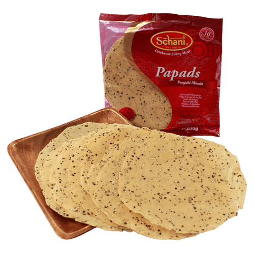 Schani - (Best Before 01/01/2026) 200g Papadums Punjabi Masala 7"