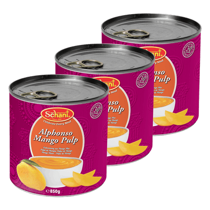 Schani - 3x850g Mango Pulp Alphonso