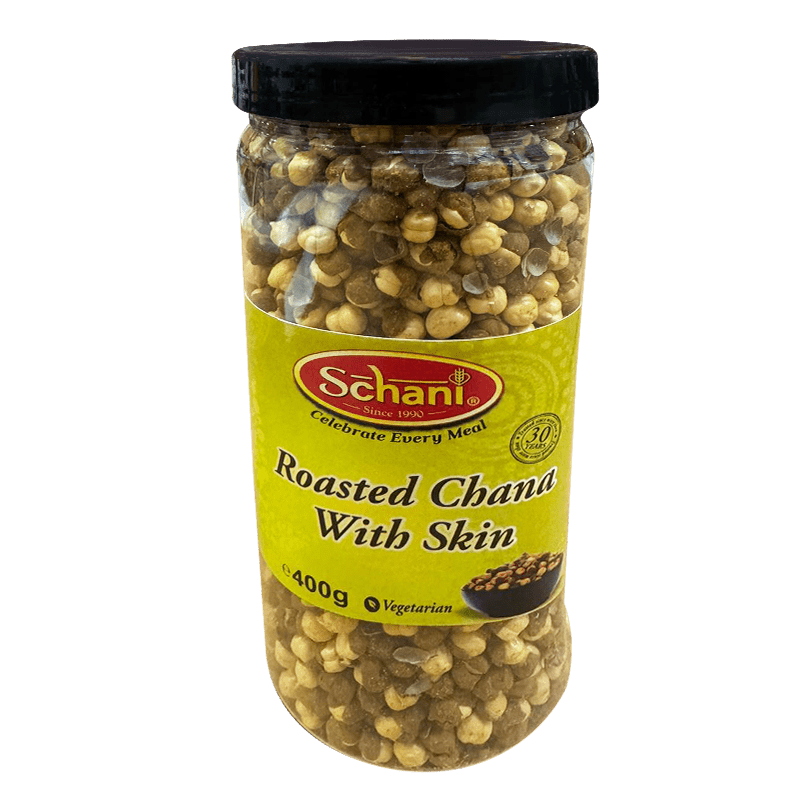 Schani - 400g Geröstete Kichererbsen mit Haut - Glas