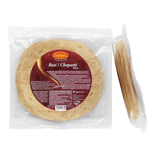 Schani - 750g Roti/Chapatti Fladenbrot weiß 15 Stück
