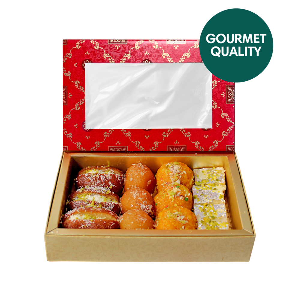 Handgemacht &amp; Frisch - 500g Sweet Diwali Geschenkbox 3 (Premium Zutaten)