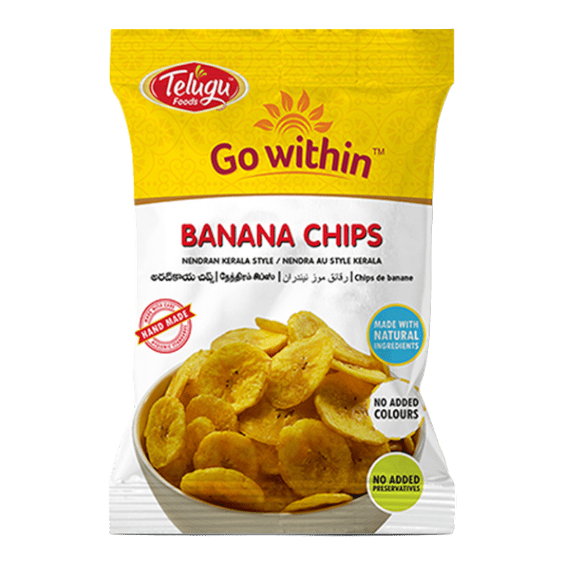 Telugu - (Best Before 31/08/26) 110g Banana Chips