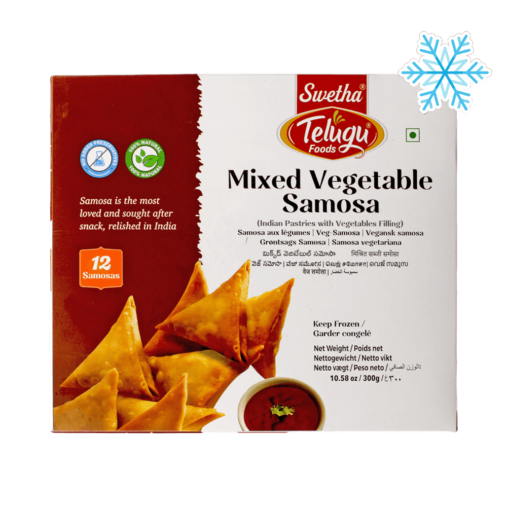Telugu - 300g (Frozen) Mixed Vegetable Samosa 12 Samosas