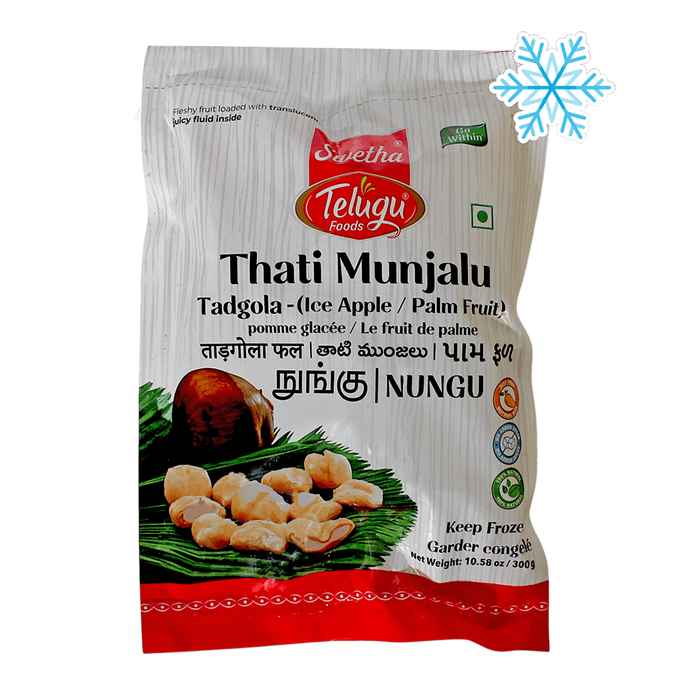 Telugu - 300g (Gefroren) Thati Munjalu Tadgola (See Apfel / Palmfrucht)