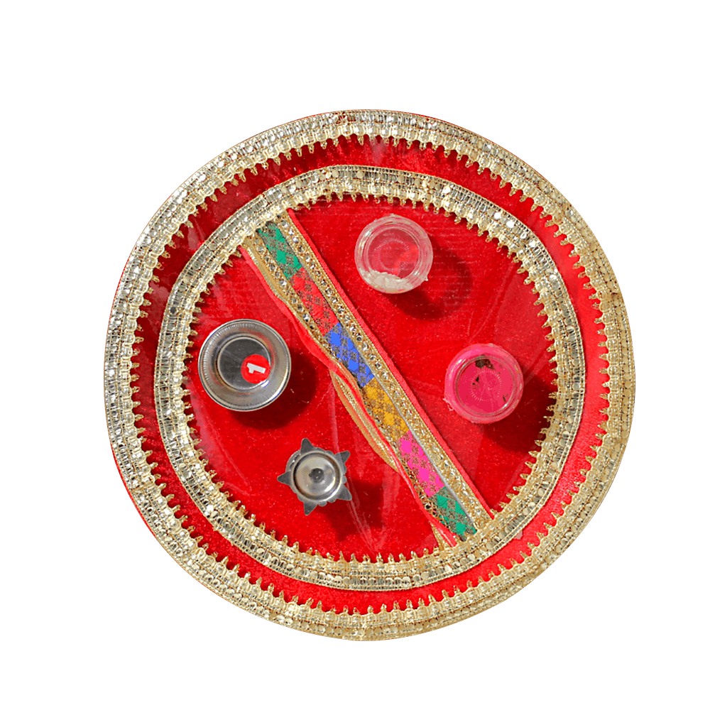 Thali - Medium Decorated (Pooja)