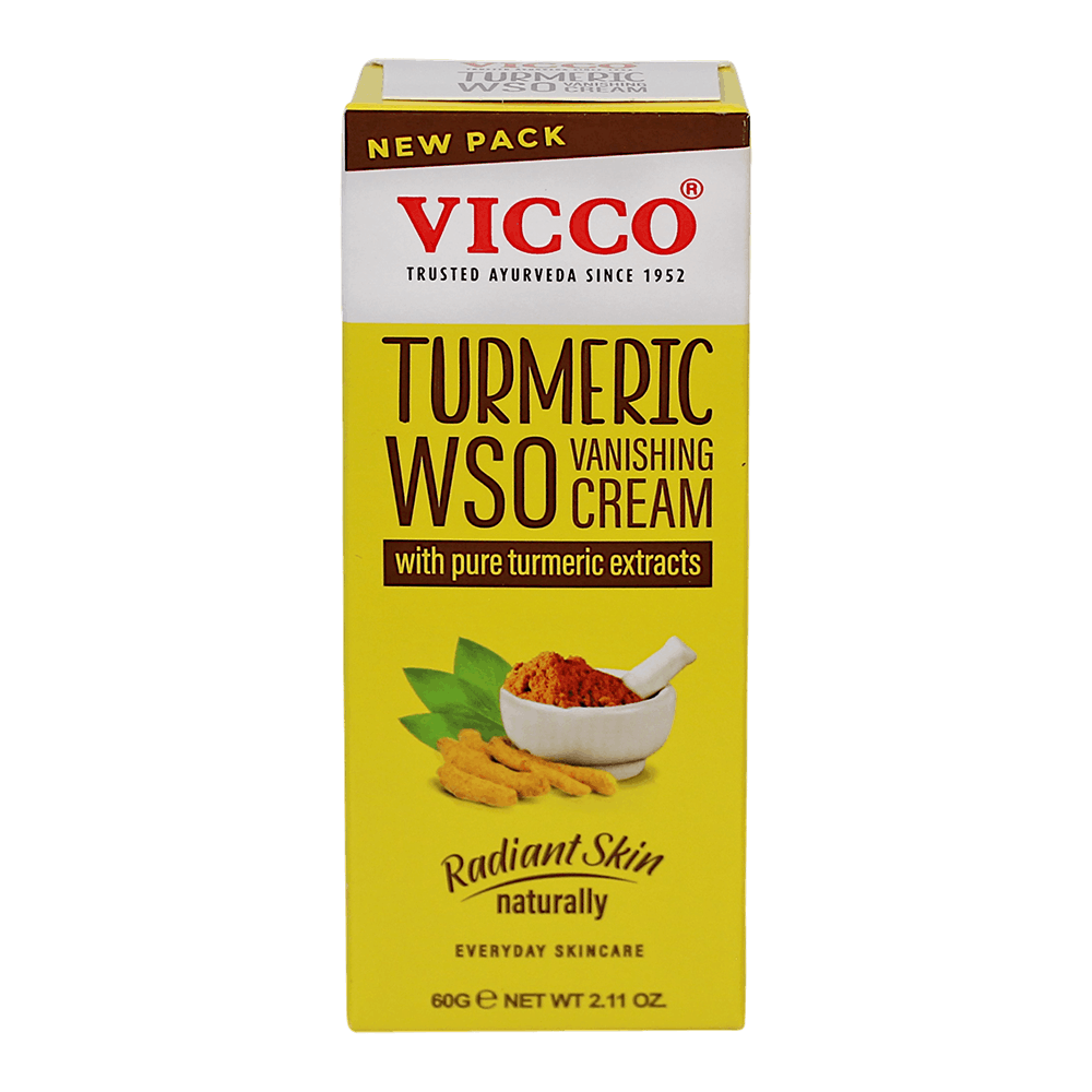 Vicco - 60g Turmeric WSO Vanishing Cream (mit reinen Kurkuma Extrakten)
