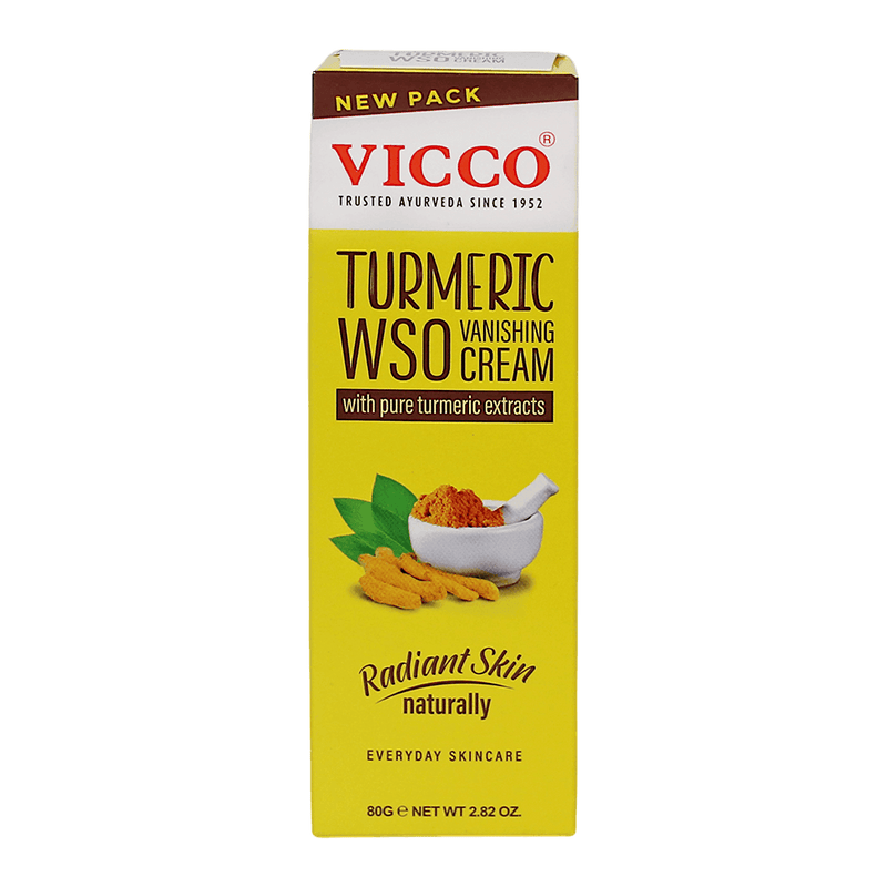 Vicco - 80g Turmeric WSO Vanishing Cream (mit reinen Kurkuma Extrakten)
