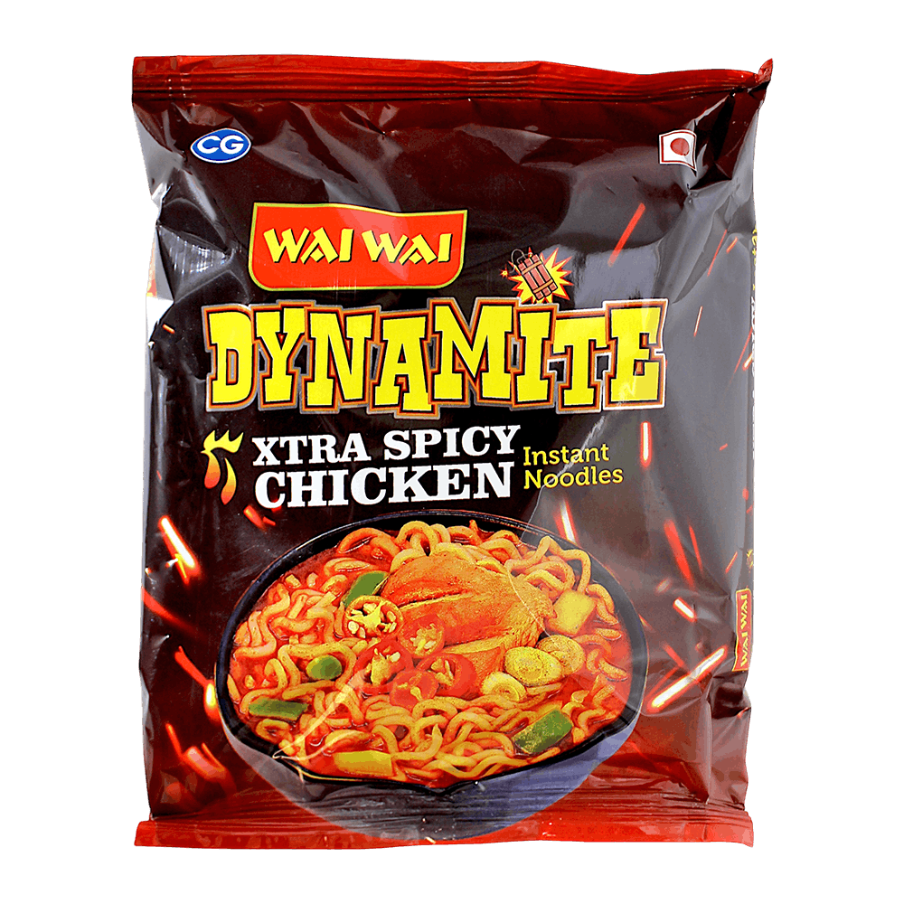 Wai Wai - 100g Dynamite Extra Spicy Noodles (Chicken Flavour)