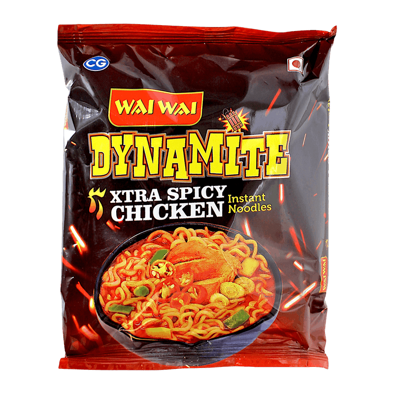 Wai Wai - 100g Dynamite Extra Spicy Noodles (Chicken Flavour)